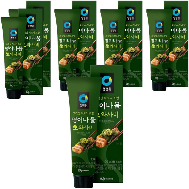 청정원 명이나물 생와사비, 100g, 6개