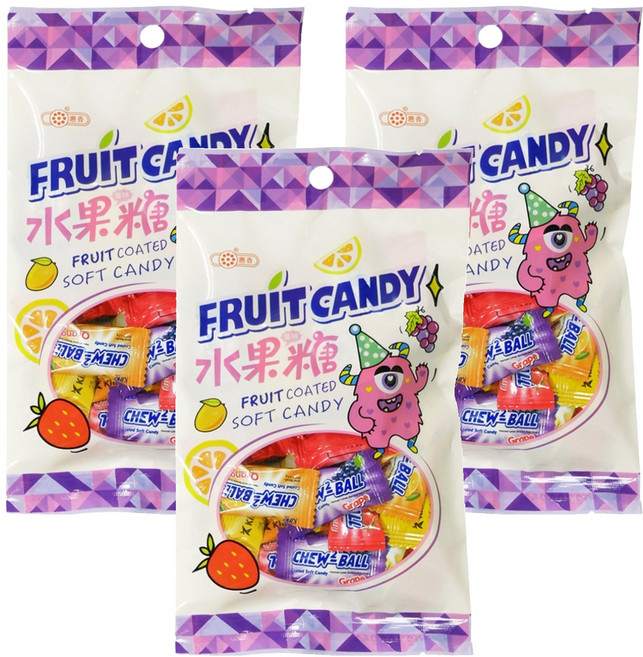 惠香 蘇格蘭水果糖, 100g, 3袋