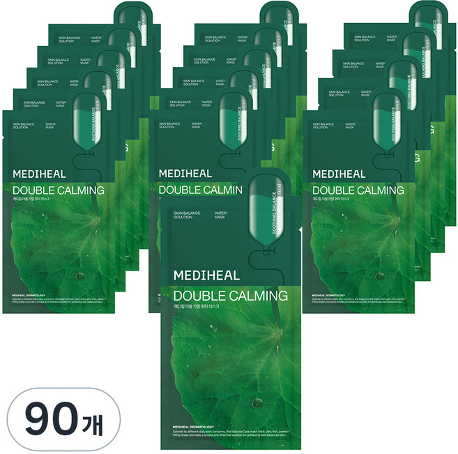 메디힐 더블 카밍 워터 마스크 20ml, 1개입, 90개