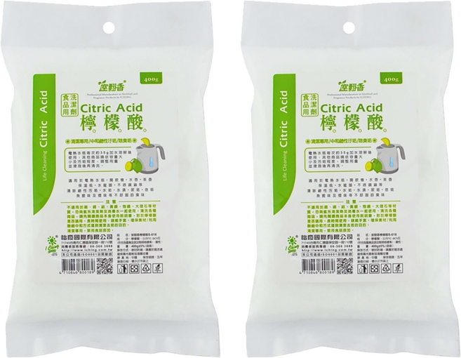 室翲香 檸檬酸, 400g, 2包