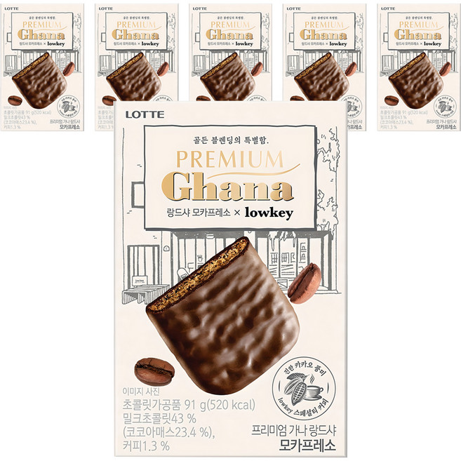 가나 프리미엄 랑드샤 모카프레소, 91g, 6개