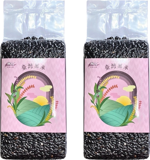 茂格生機 黑秈糙米, 600g, 2包