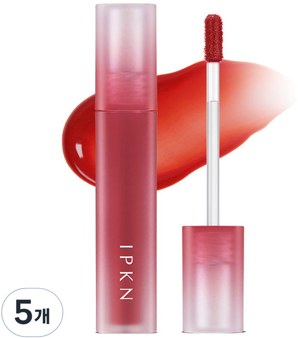 입큰 퍼스널 무드 워터 핏 쉬어 립틴트, 2호(파핑 피치), 4.5g, 5개