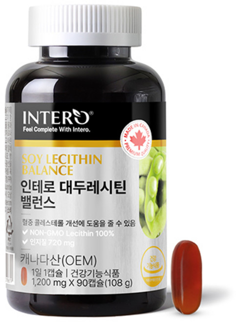 인테로 대두 레시틴 밸런스 108g, 90정, 1개