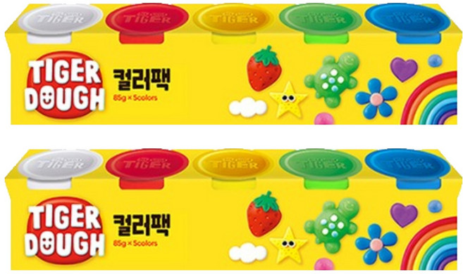 마이리틀타이거 도우 클레이 컬러팩, 2개, 혼합색상