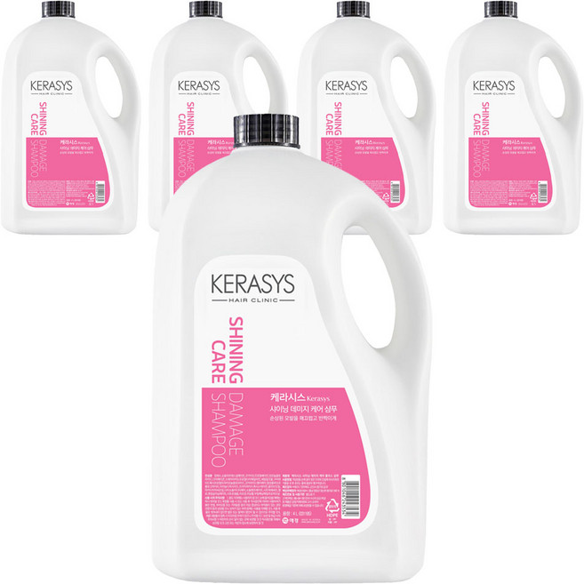 케라시스 샤이닝 데미지 케어 플러스 샴푸, 4L, 5개