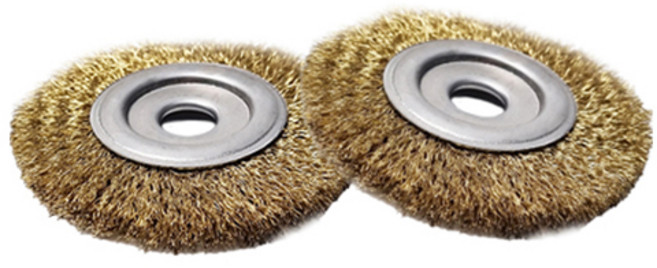 월드크린 녹제거 평 브러쉬 철, 2개