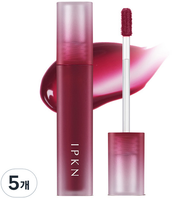 입큰 퍼스널 무드 워터 핏 쉬어 립틴트, 7호(크러쉬드 체리), 4.5g, 5개