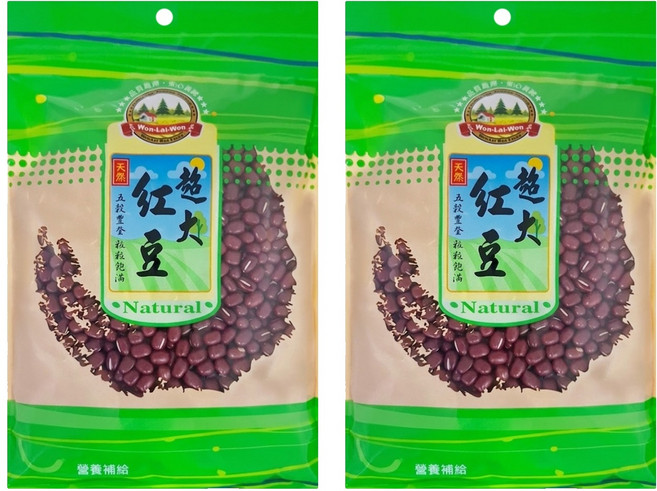 WON LAI WON 旺來旺 超大紅豆, 450g, 2包