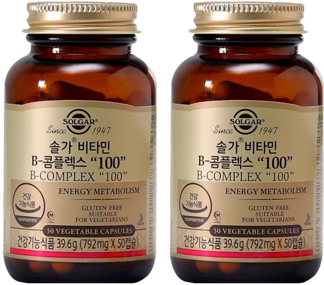 솔가 비타민B 콤플렉스 100, 50정, 2개