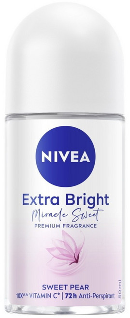NIVEA 妮維雅 止汗爽身乳液 香氛淨白系列 果漾謬思, 50ml, 1瓶