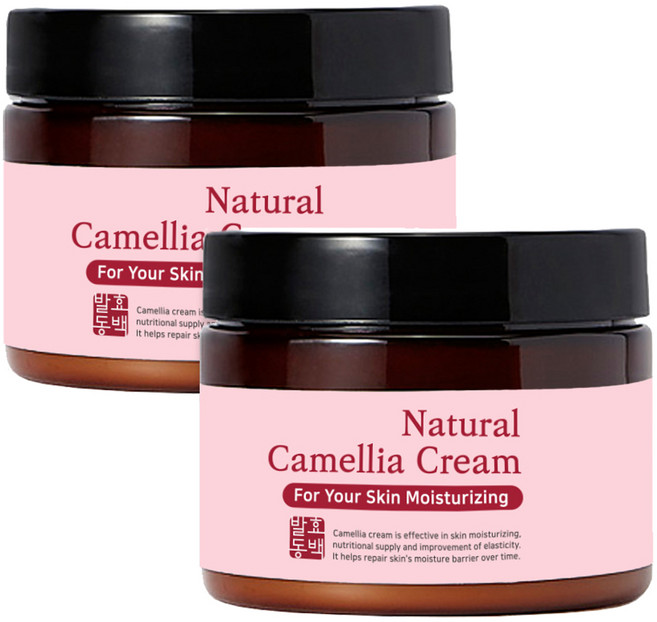 스킨아이 내추럴 발효 동백 크림, 100ml, 2개