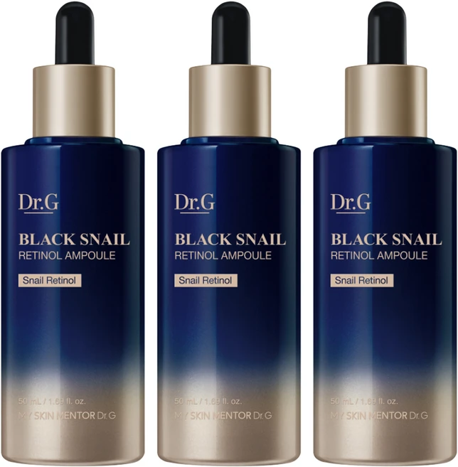 닥터지 블랙 스네일 레티놀 앰플, 50ml, 3개 - 쿠팡