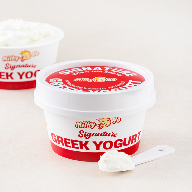밀키요 시그니처 그릭요거트, 100g, 2개