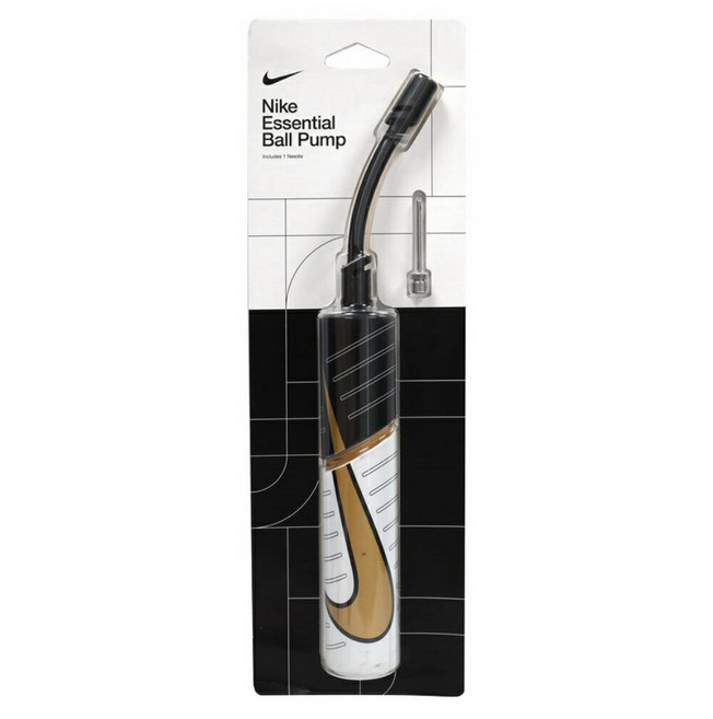 NIKE 耐吉 ESSENTIAL 打氣筒 N0001384180, 白金黑, 1個