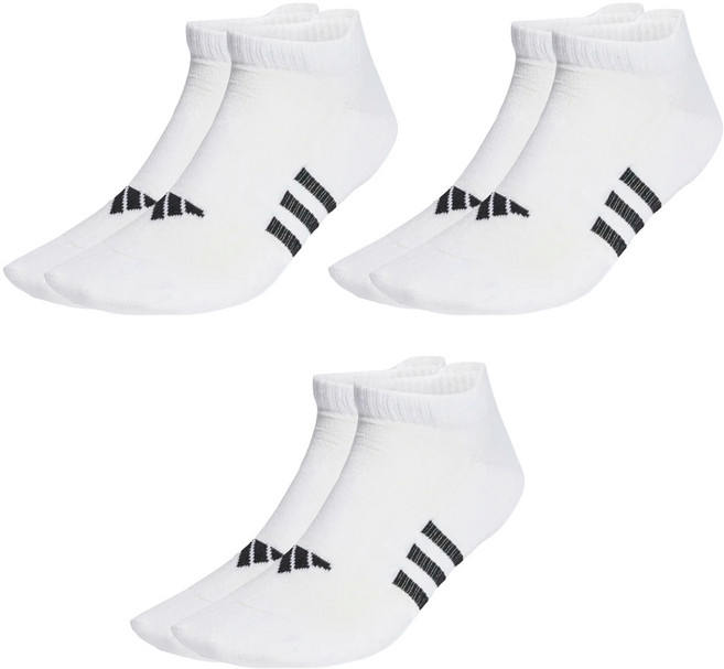 adidas 愛迪達 PRF LIGHT LOW3P 運動 3雙, 白色, 1組