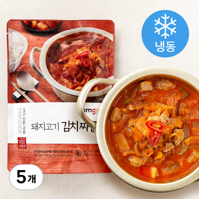 곰곰 돼지고기 김치짜글이, 400g, 5개