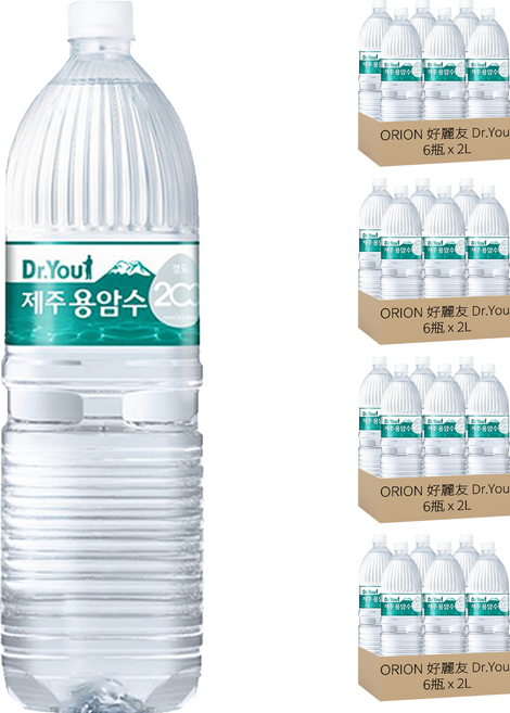 ORION 好麗友 Dr.You 濟州熔岩水, 2L, 24瓶