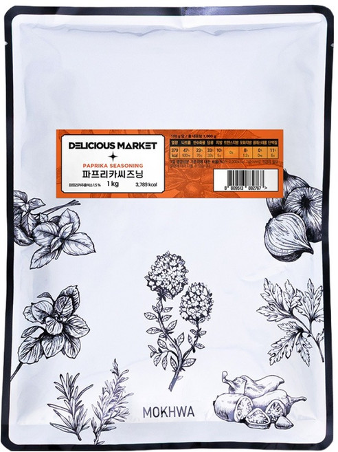 딜리셔스마켓 파프리카시즈닝 향신료, 1kg, 1개
