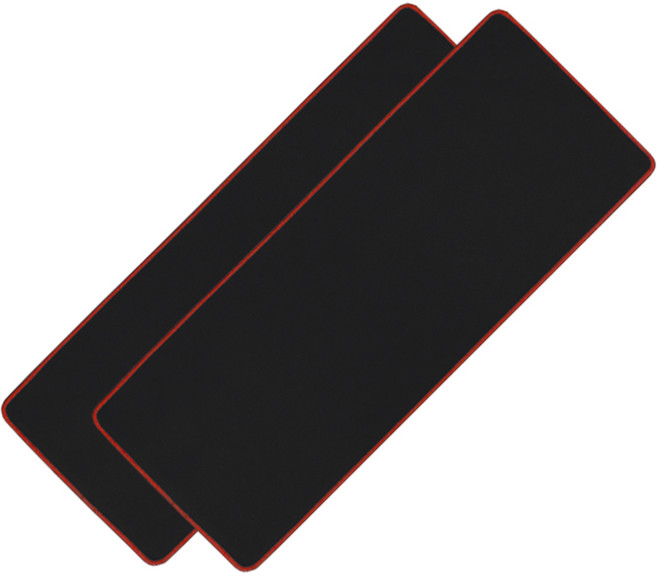 밸류엠 게이밍 마우스 장패드 800 x 300 x 5mm, 레드, 2개