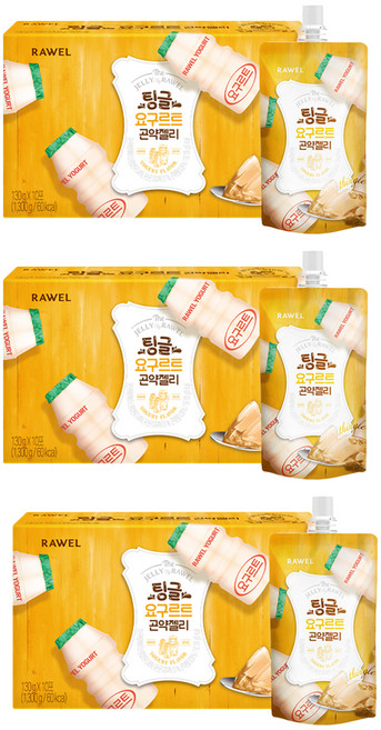 RAWEL 低卡蒟蒻果凍飲 養樂多口味, 1.3kg, 3盒