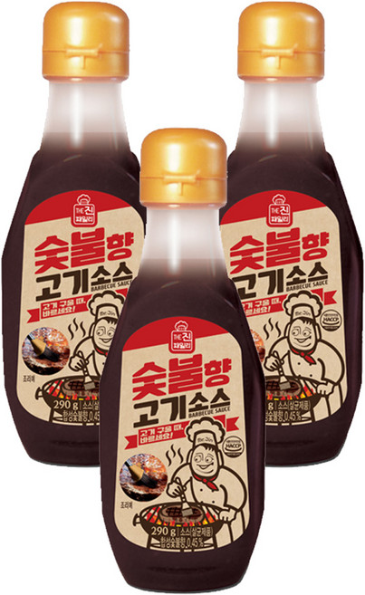 진미 숯불향 고기소스, 290g, 3개
