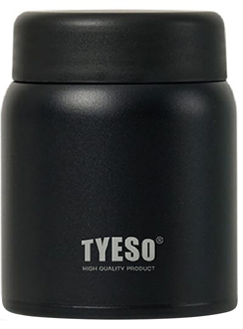 TYESO 泰碩 316不鏽鋼小時光悶燒杯, 瑪瑙黑, 1個, 220ml