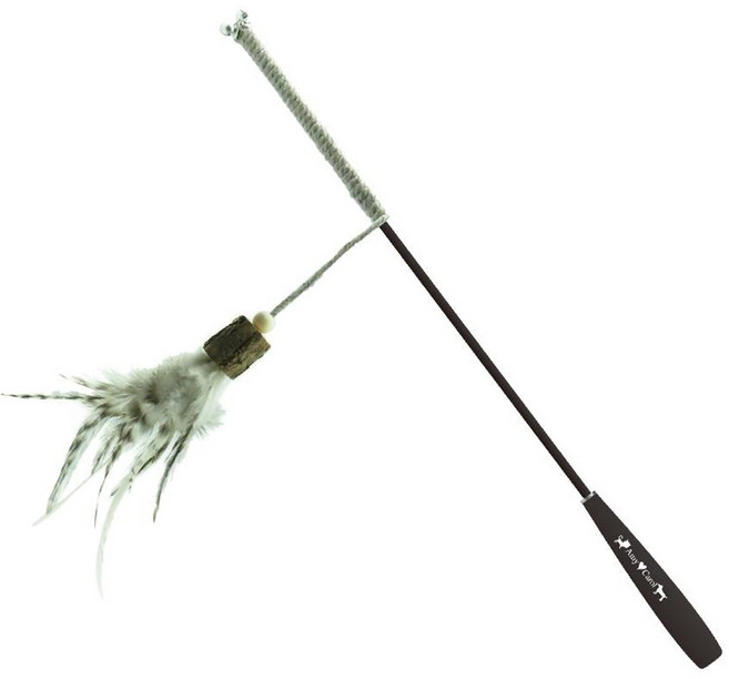 AmyCarol 狩獵系列 逗貓棒, 灰色, 1支