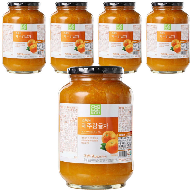 초록원 제주감귤차, 2kg, 1개입, 5개