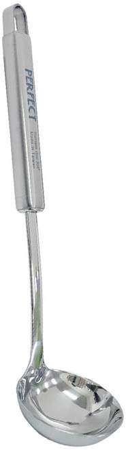 PLUS PERFECT 理想 白金鋼小湯勺, 銀色, 1支