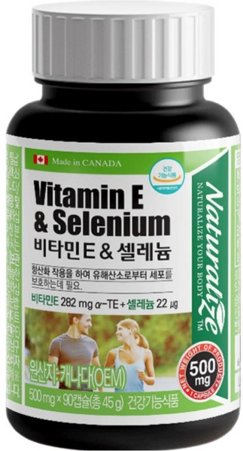 네추럴라이즈 비타민E 앤 셀레늄, 90정, 1개