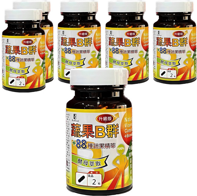 BioBank 大金宏醫 全新B群88種蔬果酵素 升級版 0.5g, 30顆, 15g, 6罐