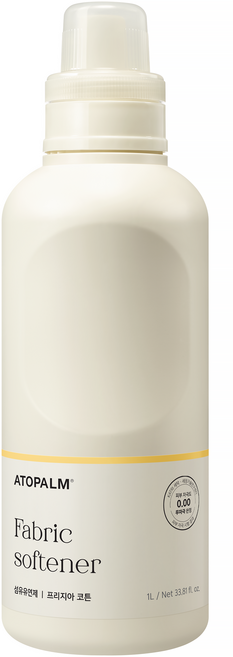 아토팜 유아용 섬유유연제 프리지아 코튼향 본품, 1L, 1개