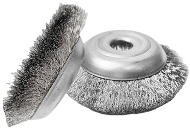 월드크린 녹제거 스텐 반컵 브러쉬 100mm, 2개