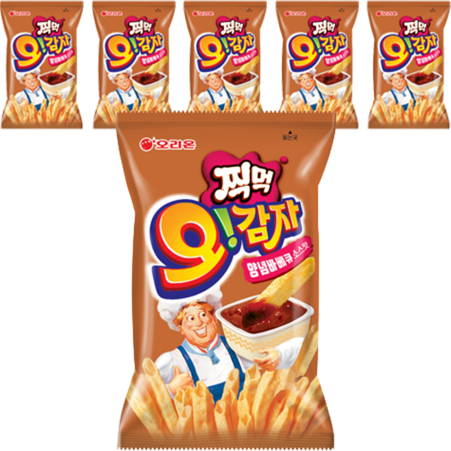 오리온 오감자 딥바베큐, 75g, 6개