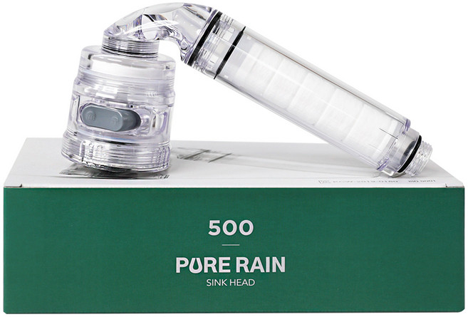 퓨어레인 주방용 자바라 싱크 헤드 필터 PR-500, 1개