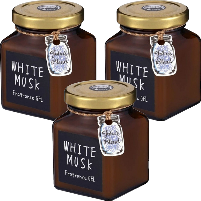 John's Blend 香氛膏, 白麝香, 135g, 3罐