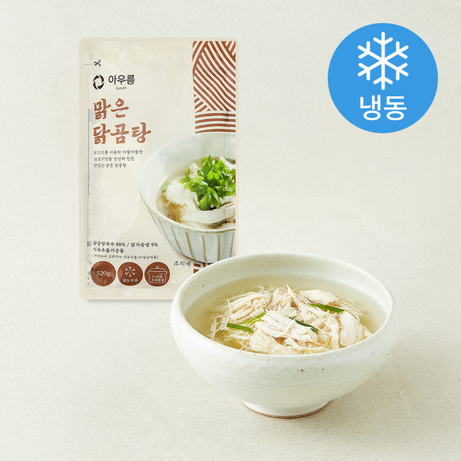 아우름 맑은 닭곰탕 (냉동), 520g, 1개