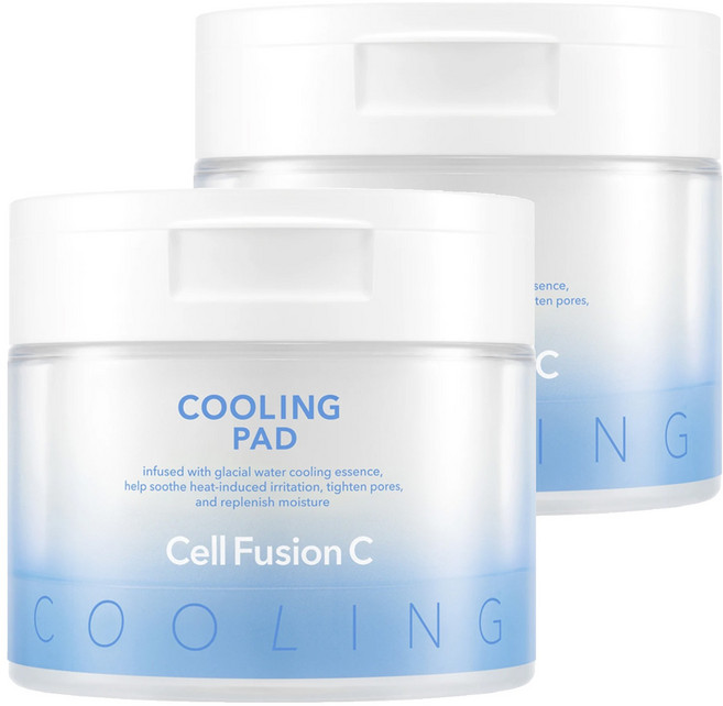 Cell Fusion C 台灣公司貨 鎮靜毛孔冰感棉片 180ml, 2個, 70片