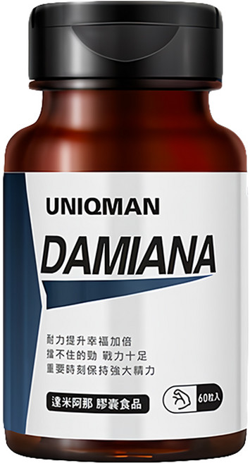UNIQMAN 優仕曼 達米阿那 膠囊食品, 60顆, 1罐
