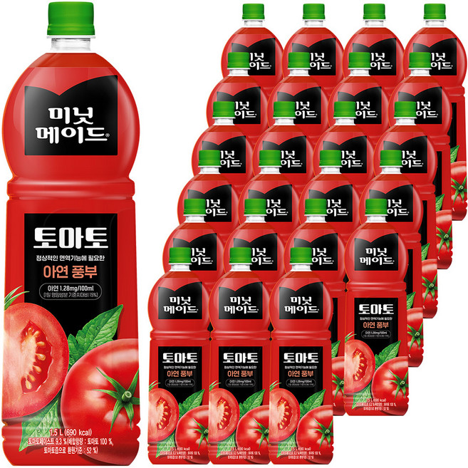 미닛메이드 토마토, 1.5L, 24개