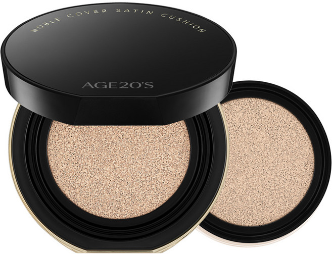 에이지투웨니스 노블 커버 새틴 쿠션 12g + 리필 12g 세트, 뉴트럴 베이지, 1개