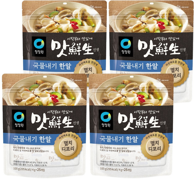 맛선생 멸치디포리 국물내기 한알, 100g, 4개