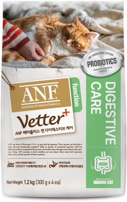 ANF 베터플러스 캣 기능성 사료, 장건강/유산균, 1.2kg, 1개