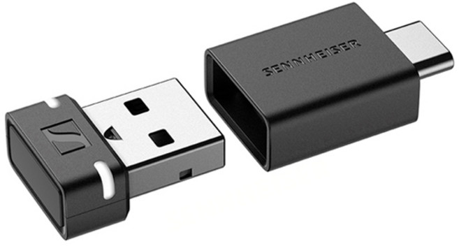 젠하이저 블루투스 5.2 동글 오디오 트랜스미터, BTD-600, 블랙