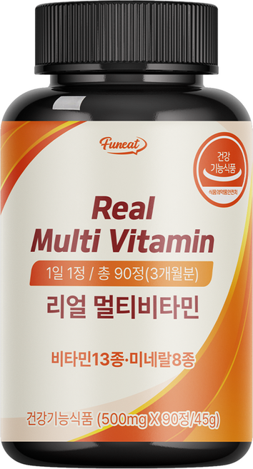 퍼니트 리얼 멀티비타민 45g, 90정, 1개