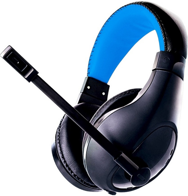 Hawk 浩客 頭戴電競耳機麥克風 G1500, 03-HGE1500BB, 藍色 + 黑色