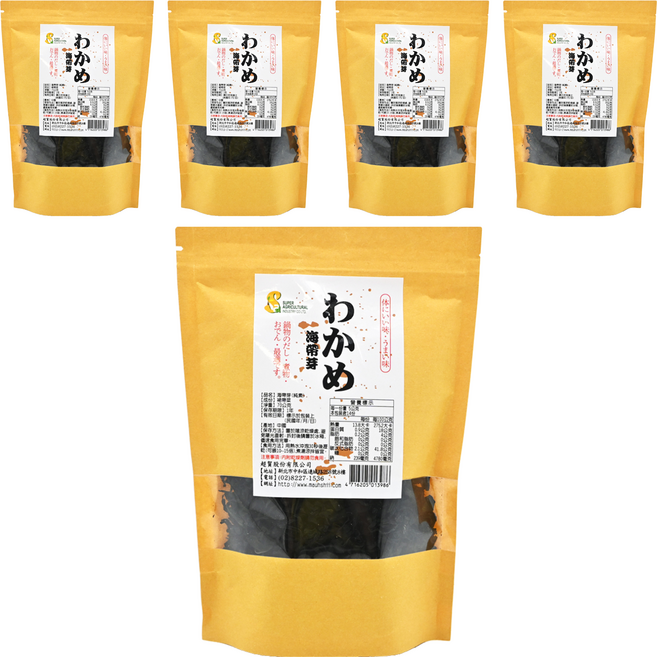 超賀 海帶芽, 70g, 5包