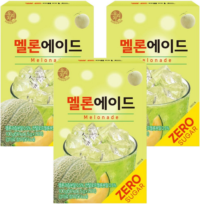 우리차 멜론에이드, 5g, 20개입, 3개