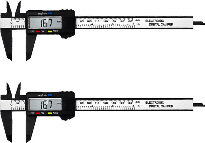 小麥購物 電子游標卡尺 24 x 7.5cm 50g 2個, 1組